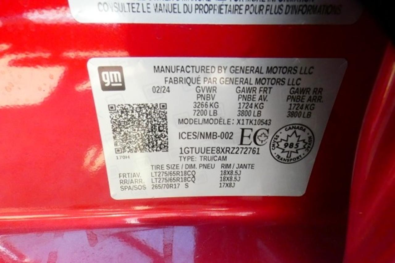2024 GMC Sierra 1500 AT4 DURA DSL w/H&C L, S/R, NAV, RVM+BUC, HUD - Photo #25