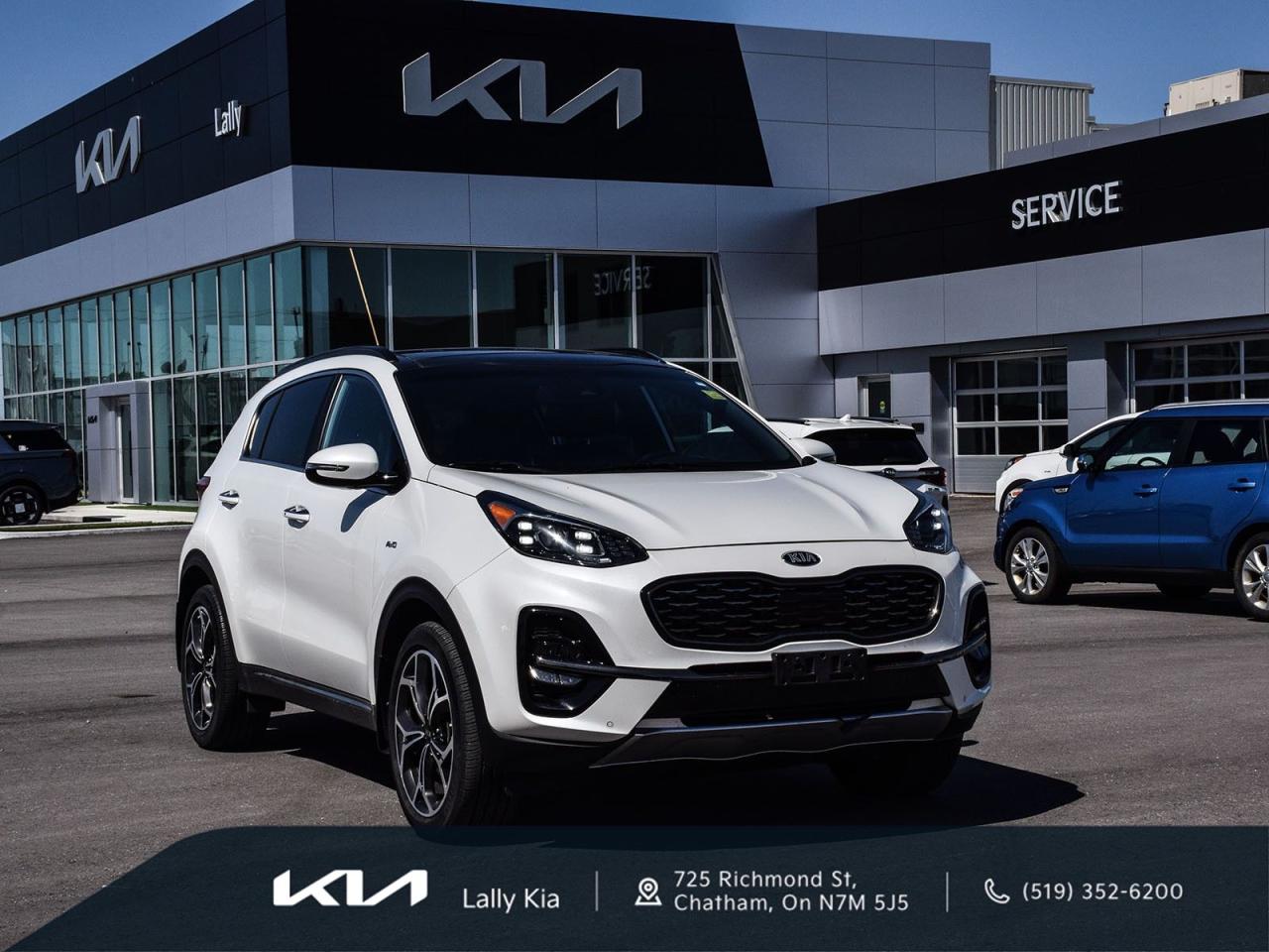 Used 2021 Kia Sportage SX | Low KMs | Clean CarFax | Leather | Roof | Nav for sale in Chatham, ON
