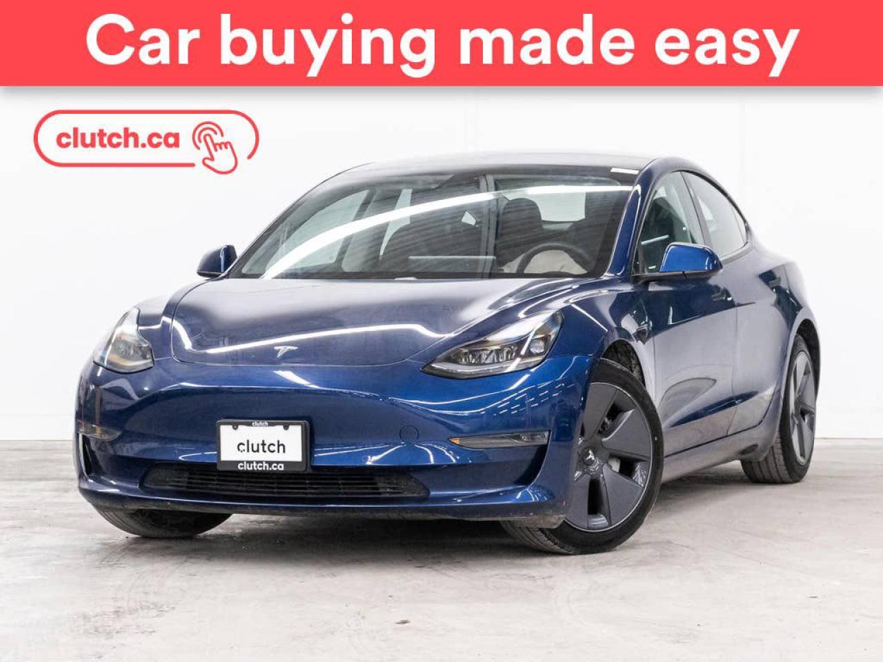 Used 2021 Tesla Model 3 Standard Range Plus w/ Adaptive Cruise Control, Nav, Wireless Charging for sale in Toronto, ON