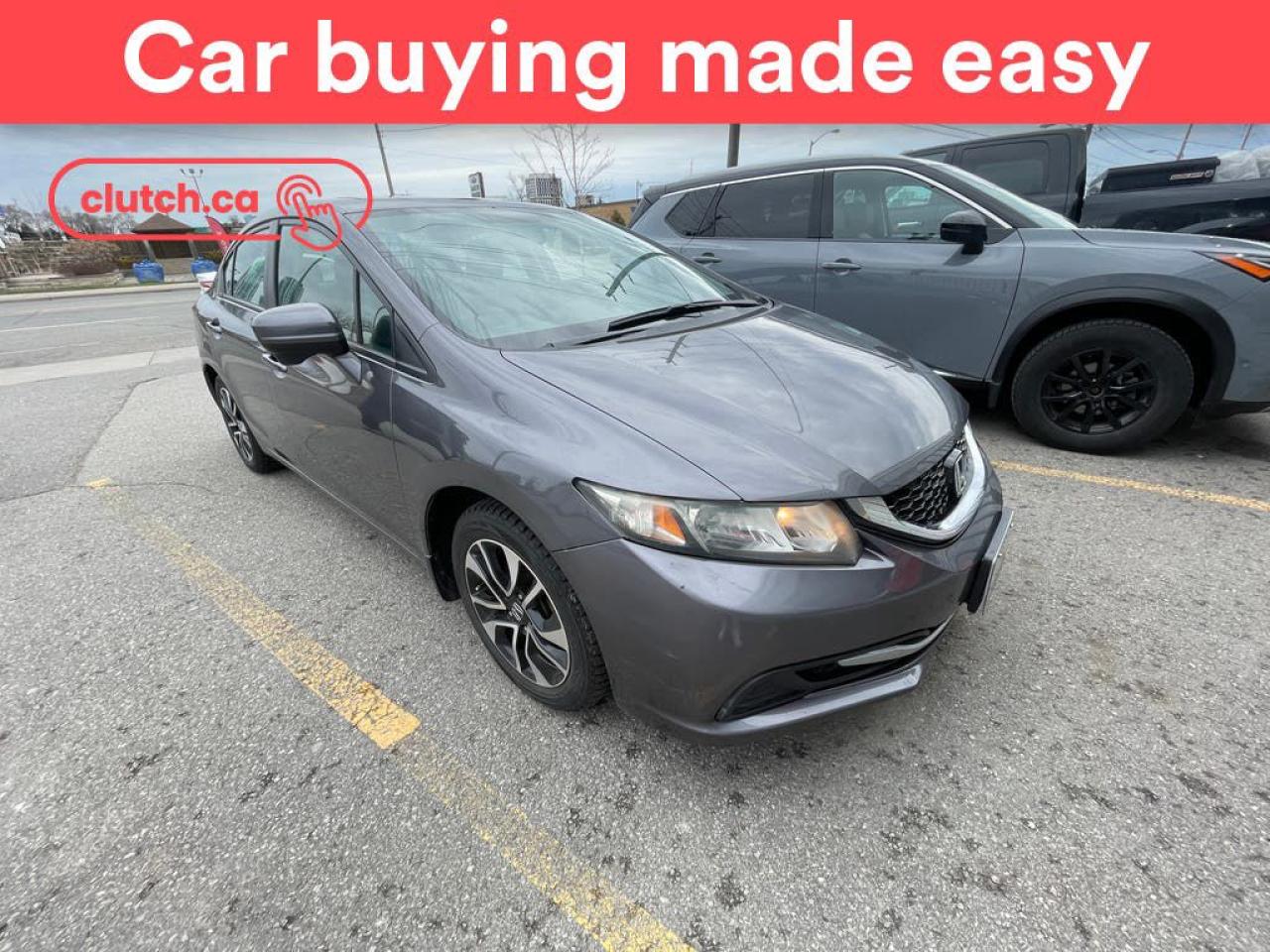 Used 2015 Honda Civic EX w/ Front Heated Seats, Rearview Cam, Climate Control for sale in Toronto, ON