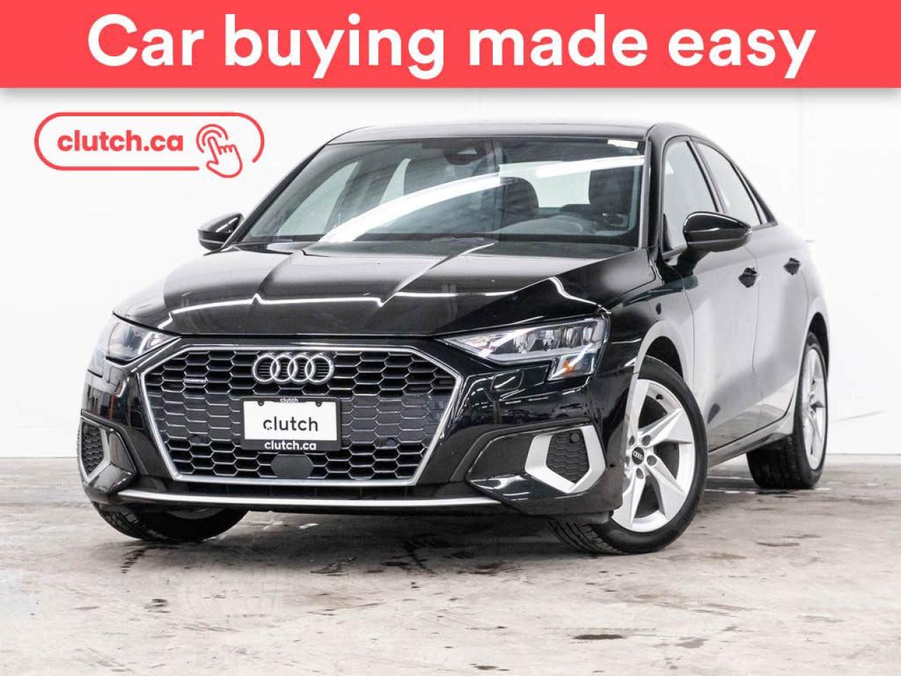 Used 2022 Audi A3 Komfort AWD w/ Apple CarPlay, Power Moonroof, Rearview Cam for sale in Toronto, ON