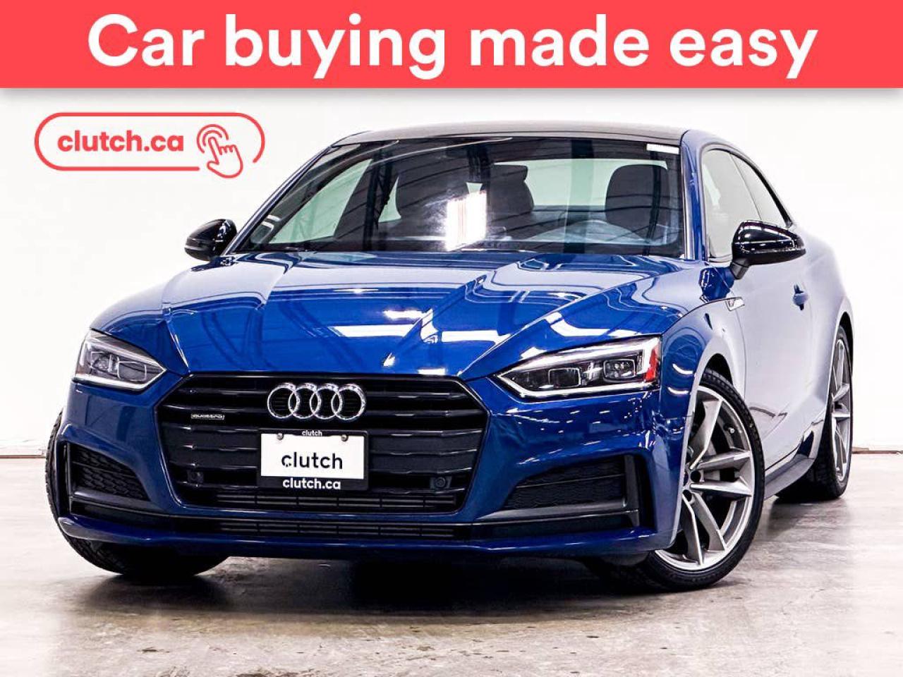 Used 2019 Audi A5 45 Progressiv w/ Apple CarPlay, Heated Front Seats, Rearview Cam for sale in Toronto, ON
