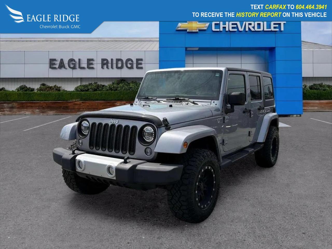 Used 2014 Jeep Wrangler Unlimited Sahara Power steering, Power windows, Quick Order Package 24G, Remote keyless entry, Security system, Speed control, Steering wheel mounted audio controls, Tilt steering wheel, Traction control for sale in Coquitlam, BC