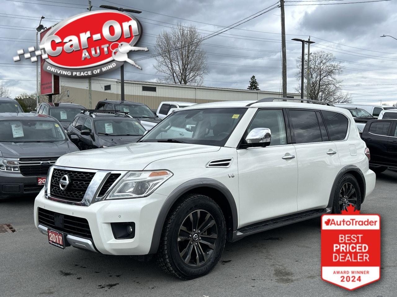 Used 2017 Nissan Armada PLATINUM AWD|5.6L V8| LEATHER|SUNROOF|8PASS|DVD for sale in Ottawa, ON