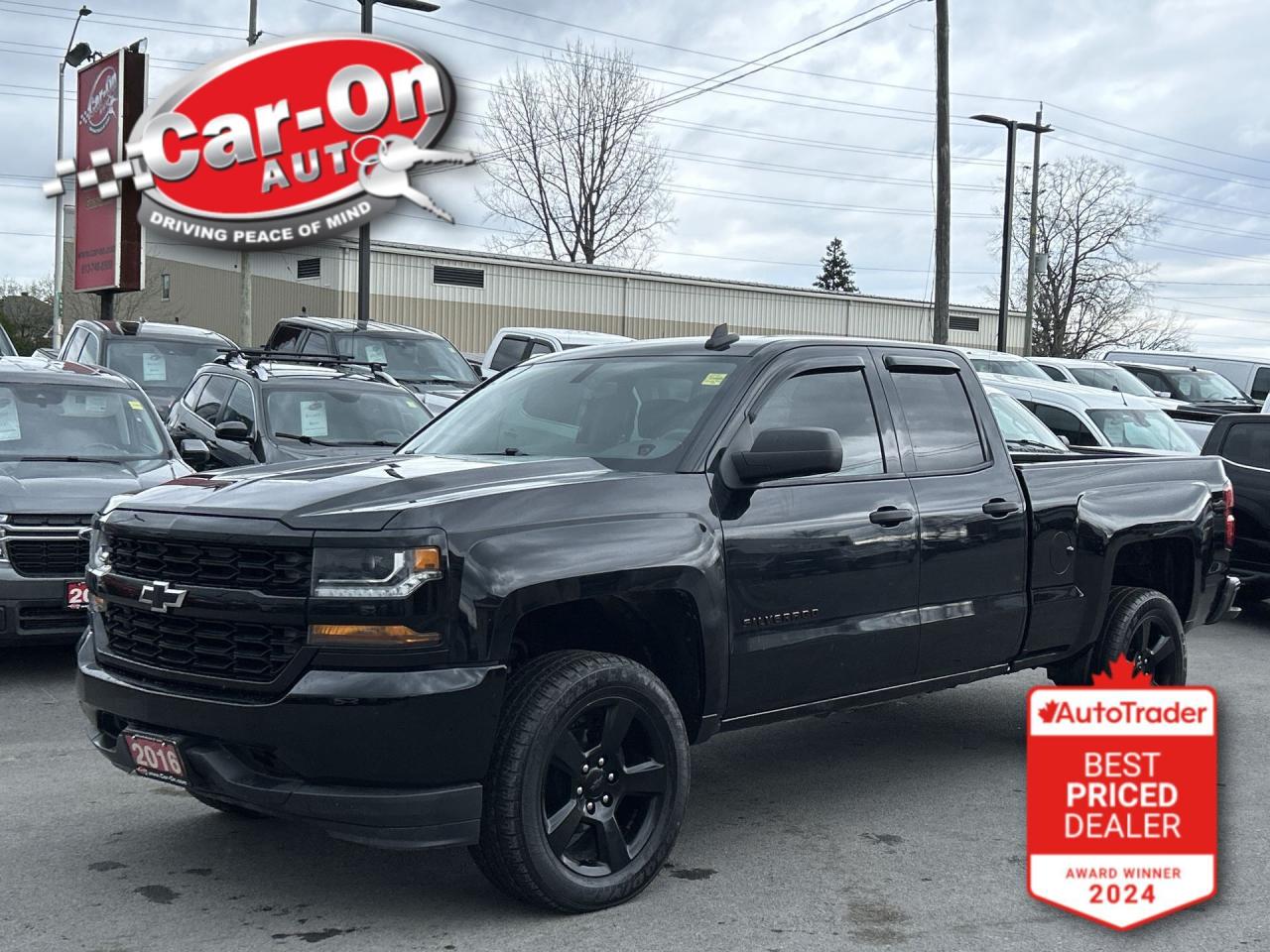 Used 2016 Chevrolet Silverado 1500 CUSTOM 4X4 | BLACKOUT | CARPLAY | 20IN ALLOYS for sale in Ottawa, ON