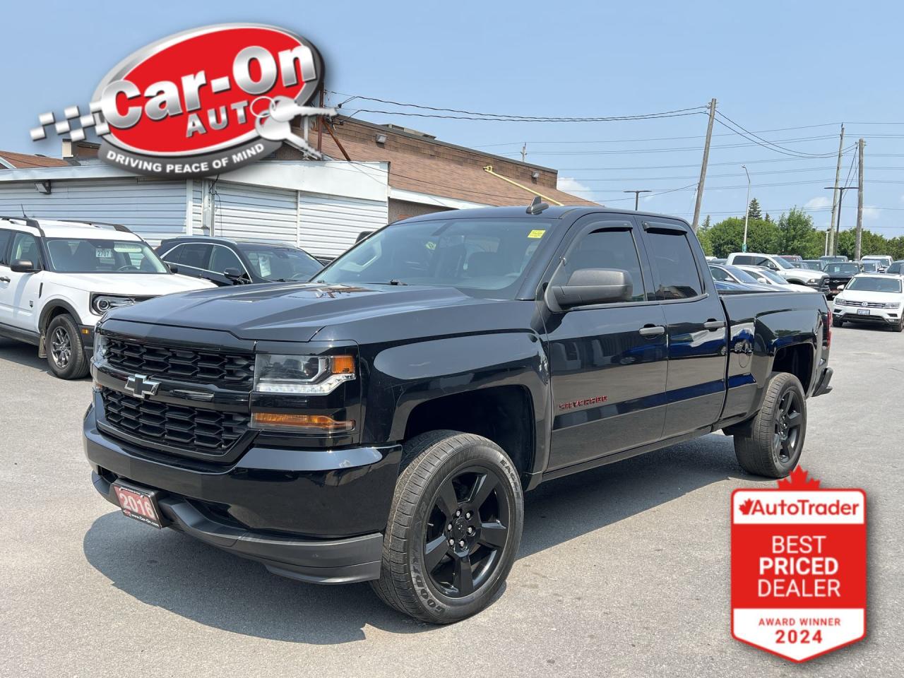 Used 2016 Chevrolet Silverado 1500 CUSTOM 4X4 | BLACKOUT | CARPLAY | 20IN ALLOYS for sale in Ottawa, ON