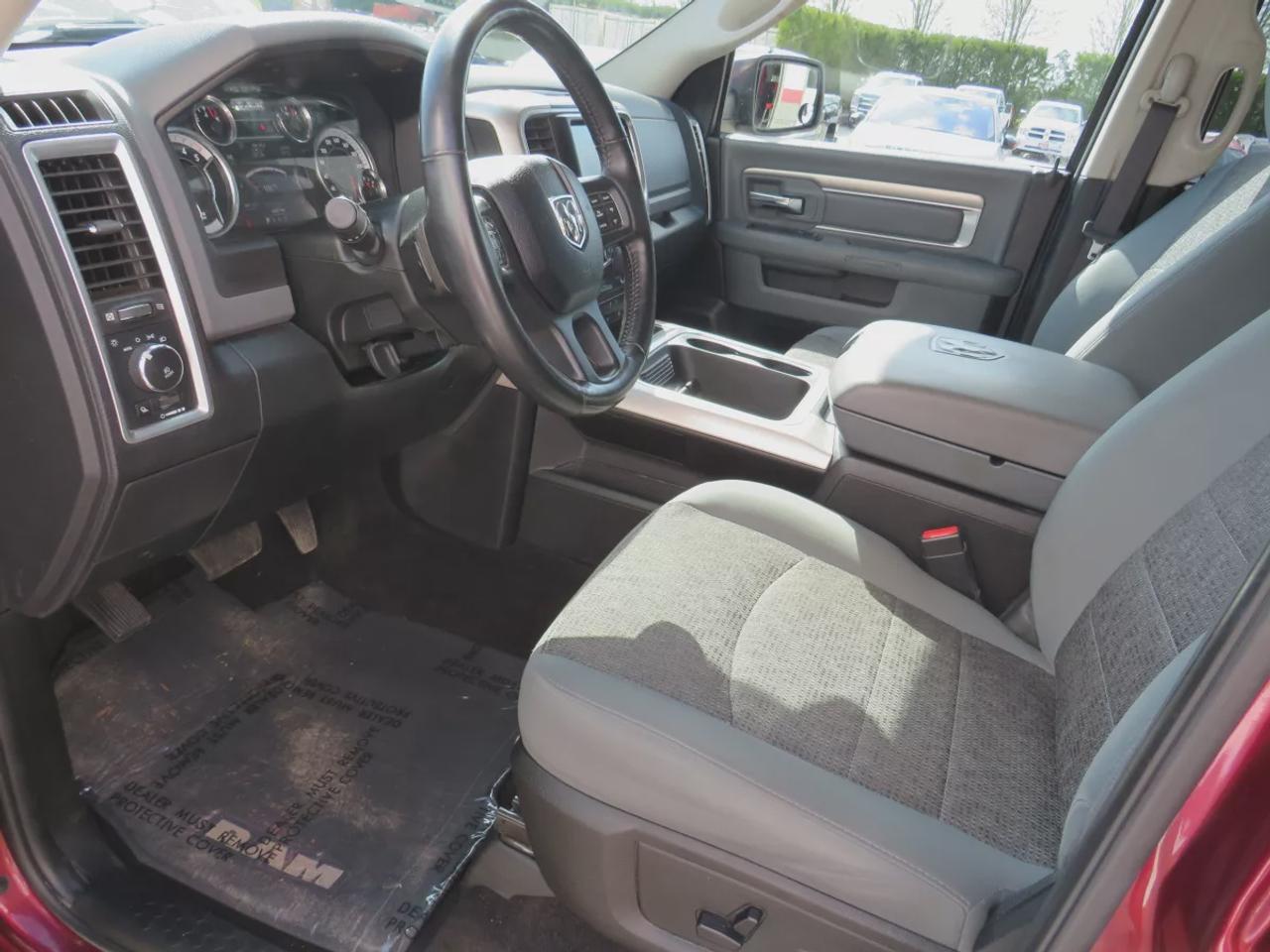 2017 RAM 1500 Big Horn | One Owner | Clean Title | No Accidents | Safety Certified | Diesel | 4wd | Running Boards | Trailer Hitch | Tow Hooks | Remote Start | Navigation | Reverse Camera | Power Seats | Digital Touchscreen | Heated Seats | Heated Steering Wheel Photo