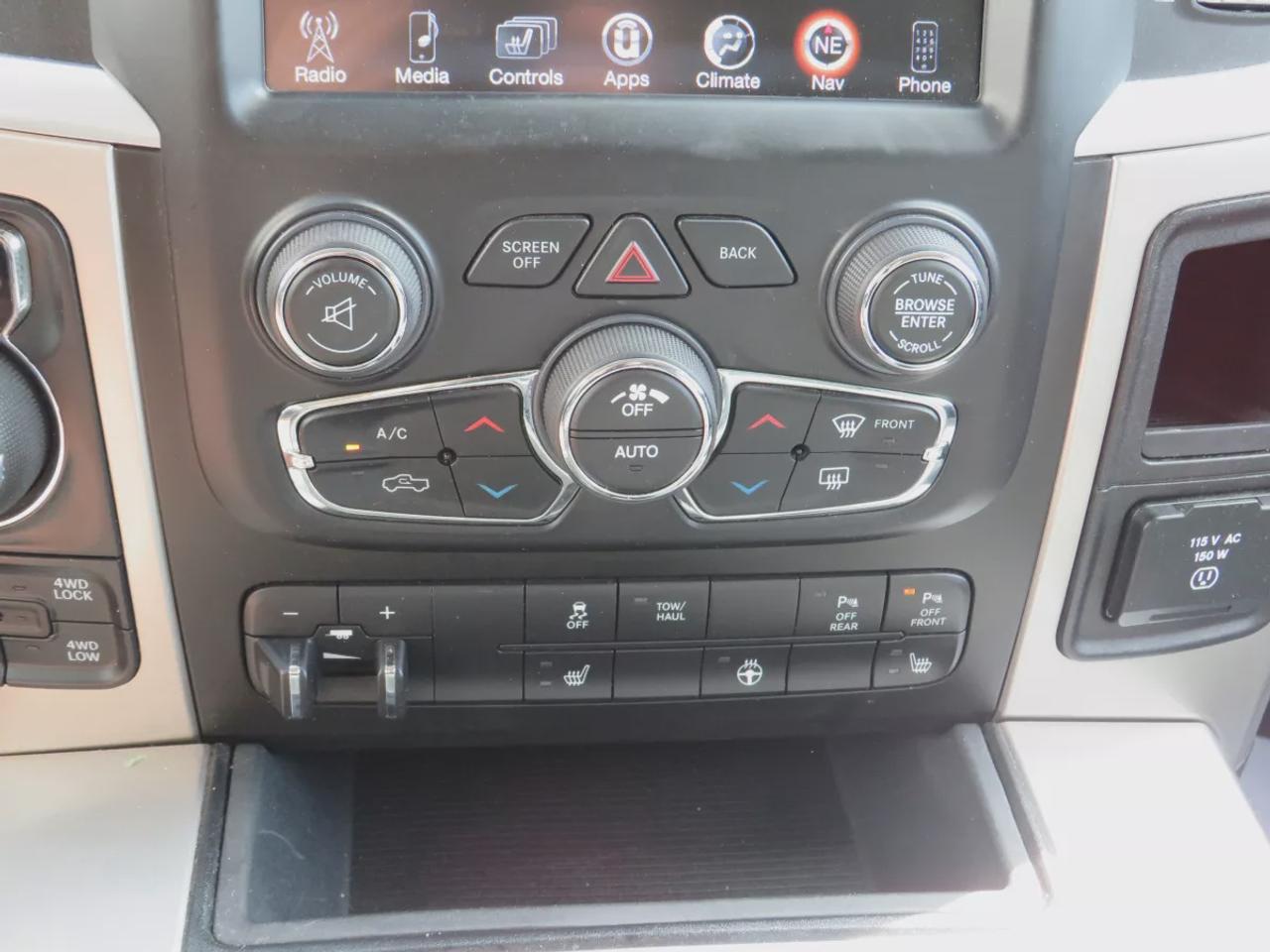 2017 RAM 1500 Big Horn | One Owner | Clean Title | No Accidents | Safety Certified | Diesel | 4wd | Running Boards | Trailer Hitch | Tow Hooks | Remote Start | Navigation | Reverse Camera | Power Seats | Digital Touchscreen | Heated Seats | Heated Steering Wheel Photo