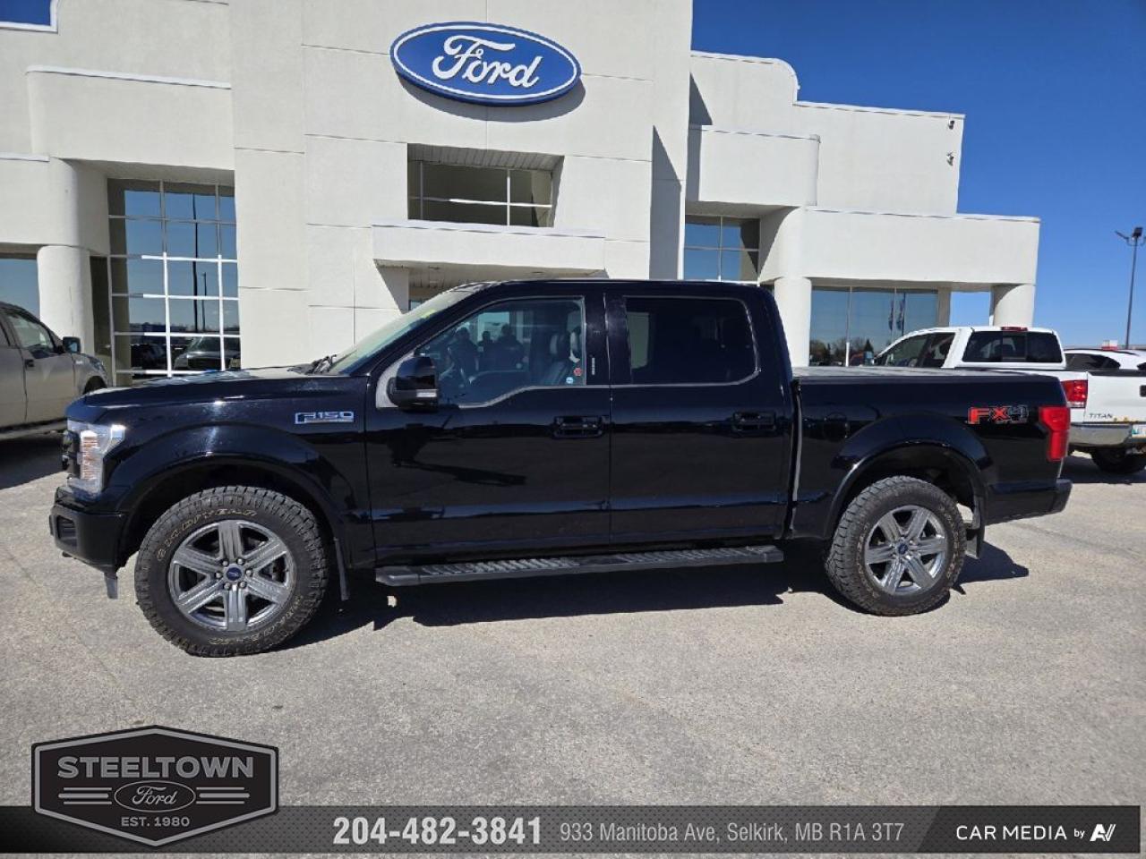 Used 2018 Ford F-150 lariat crew 4x4 502a moon/leather black pack for sale in Selkirk, MB