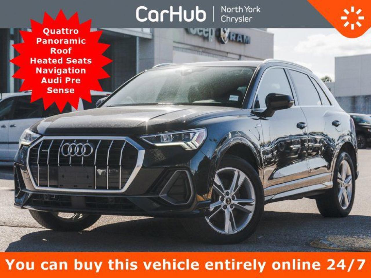 Used 2021 Audi Q3 Progressiv Quattro Panoramic Roof Heated Seats Navi Audi Pre Sense for sale in Thornhill, ON