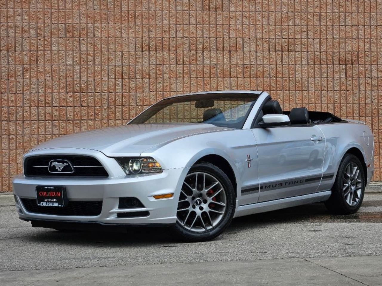 <p>Summers calling  and this 2013 Mustang Convertible is answering with a roar.</p><br><br><p>Meet your new warm-weather wingman: Classic Silver Metallic on black leather, black power soft top, and a whole lotta attitude. This isnt just a car, its a vibe  the kind that turns heads at red lights and makes your neighbors jealous before you hit the end of the street.</p><br><br><p>With a 3.7L V6 under the hood, premium package, Shaker sound system, LED light setup, and just 106,000km, this pony runs strong, sounds sweet, and looks mean. All stock, no mods, just pure, clean Mustang muscle ready to burn through summer one tire mark at a time.</p><br><br><p>No accidents. No excuses. Just drop the top, cue the soundtrack, and let the wind do the styling.</p><br><br><p>Its not just a convertible  its a convertible lifestyle.</p><br><br><p>{ CERTIFIED PRE-OWNED }</p><br><br><p>**THIS VEHICLE COMES FULLY CERTIFIED WITH A SAFETY CERTIFICATE & SERVICED AT NO EXTRA COST**</p><br><br><p>FINANCING & EXTENDED WARRANTIES AVAILABLE ON ALL VEHICLES! </p><br><br><p>COLISEUM AUTO SALES PROUDLY SERVING THE CUSTOMERS FOR OVER 25 YEARS! NOW WITH 2 LOCATIONS TO SERVE YOU BETTER. COME IN FOR A TEST DRIVE TODAY! </p><br><p>FOR ALL FAMILY LUXURY VEHICLES..SUVS..AND SEDANS PLEASE VISIT....</p><br><br><p>COLISEUM AUTO SALES ON WESTON </p><br><p>301 WESTON ROAD </p><br><p>TORONTO, ON M6N 3P1 </p><br><p>4 1 6 - 7 6 6 - 2 2 7 7<span id=jodit-selection_marker_1746560879915_2554572432855511 style=line-height: 0; display: none; data-jodit-selection_marker=start></span></p>