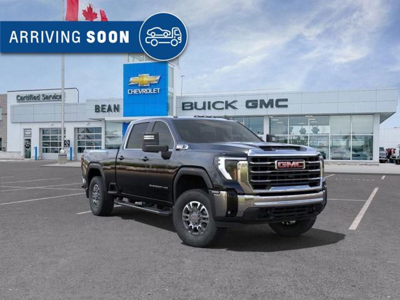 New 2025 GMC Sierra 3500 HD SLE 6.6L V8 DURAMAX WITH REMOTE START/ENTRY, HEATED SEATS, HEATED STEERING WHEEL, CRUISE CONTROL, VINYL FLOORING, HD REAR VISION CAMERA, APPLE CARPLAY AND ANDROID AUTO for sale in Carleton Place, ON