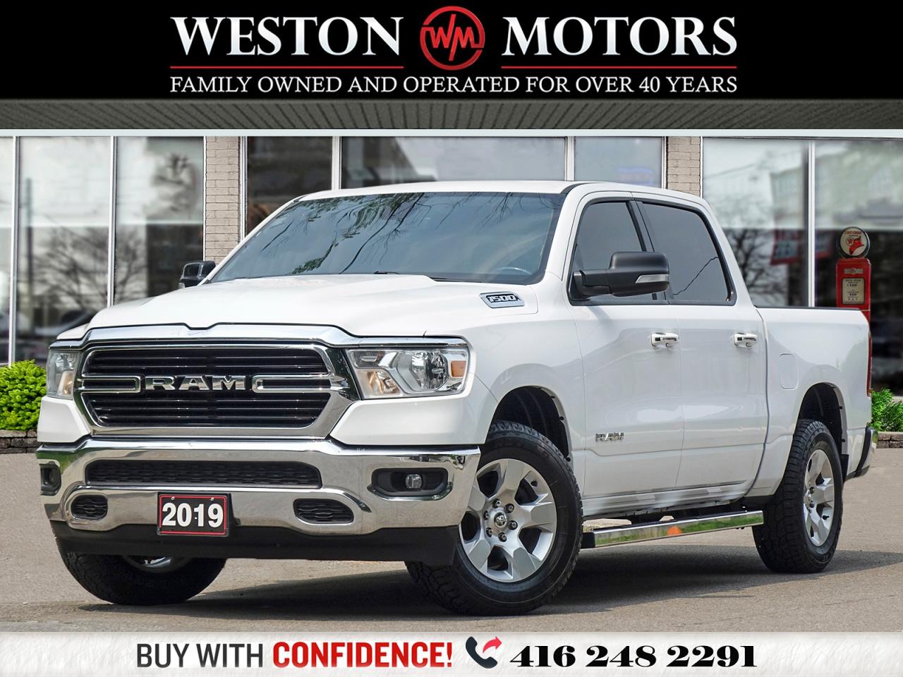 2019 RAM 1500 BIG HORN*CREW CAB*4X4*PULL OUT TRAY*REV-CAM