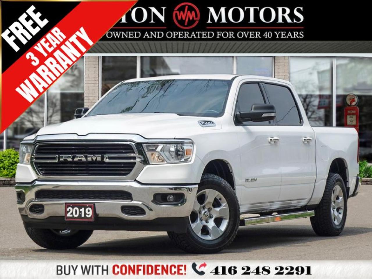 2019 RAM 1500 BIG HORN*CREW CAB*4X4*PULL OUT TRAY*REV-CAM