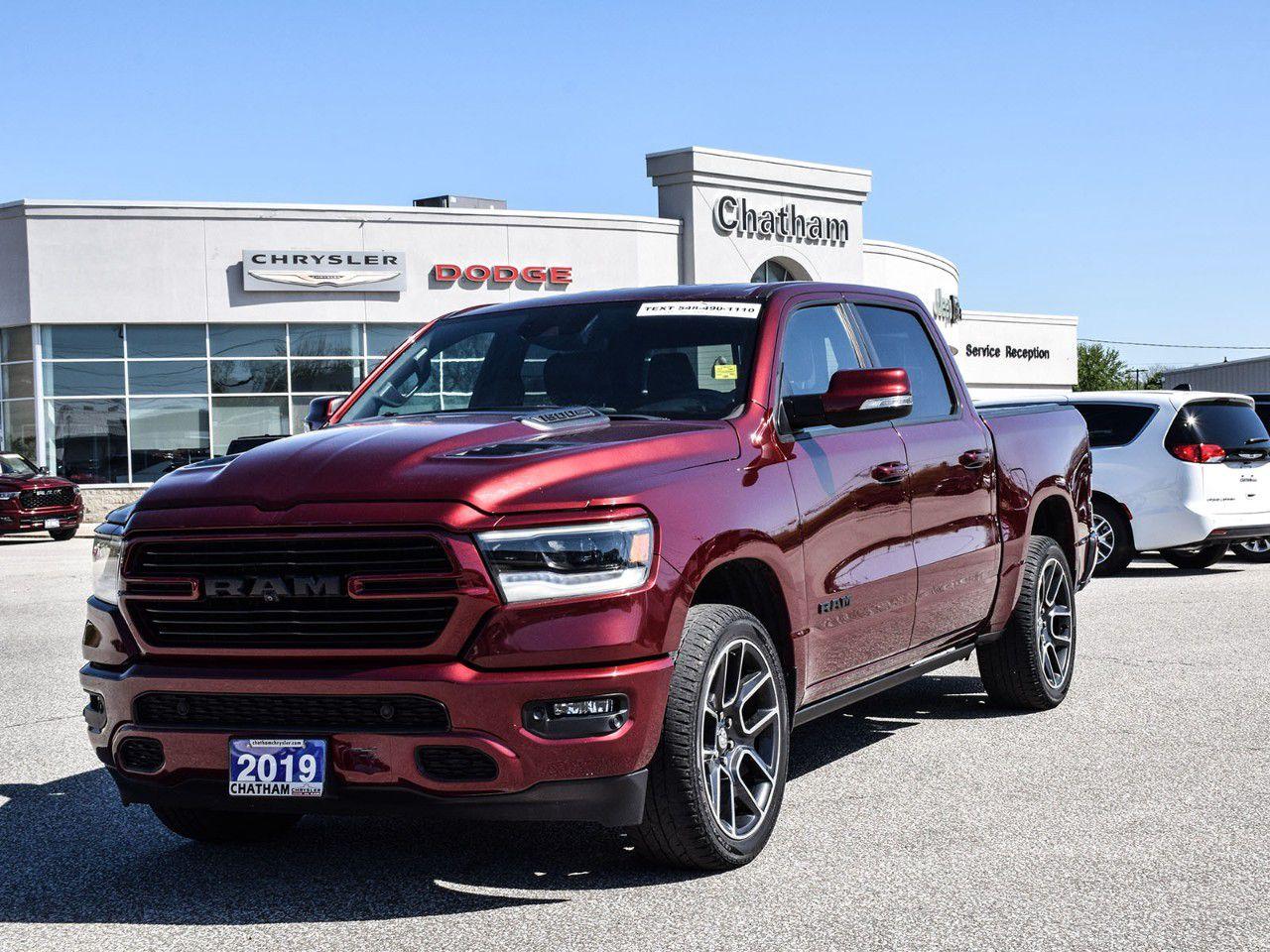 Used 2019 RAM 1500 SPORT 4X4 CREW CAB 5'7