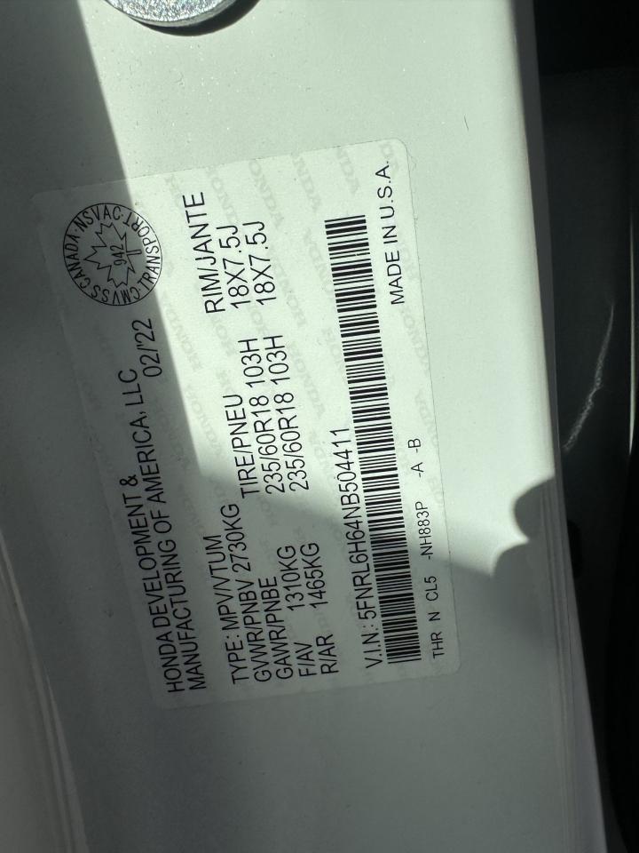2022 Honda Odyssey EX-L NAV - Photo #17
