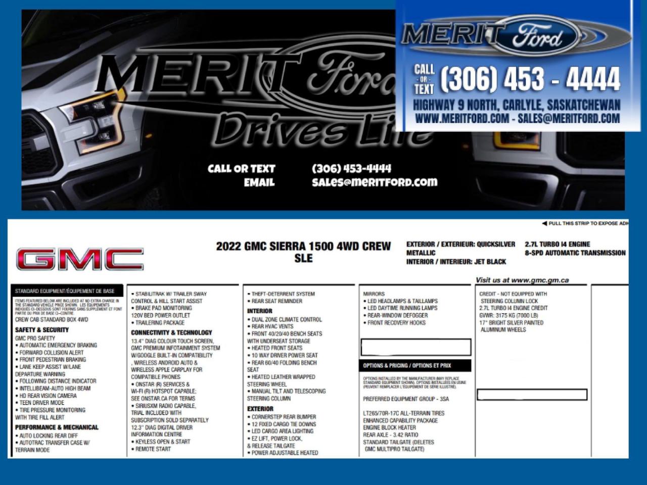 2022 GMC Sierra 1500 SLE - Remote Start, Heated ++ Photo