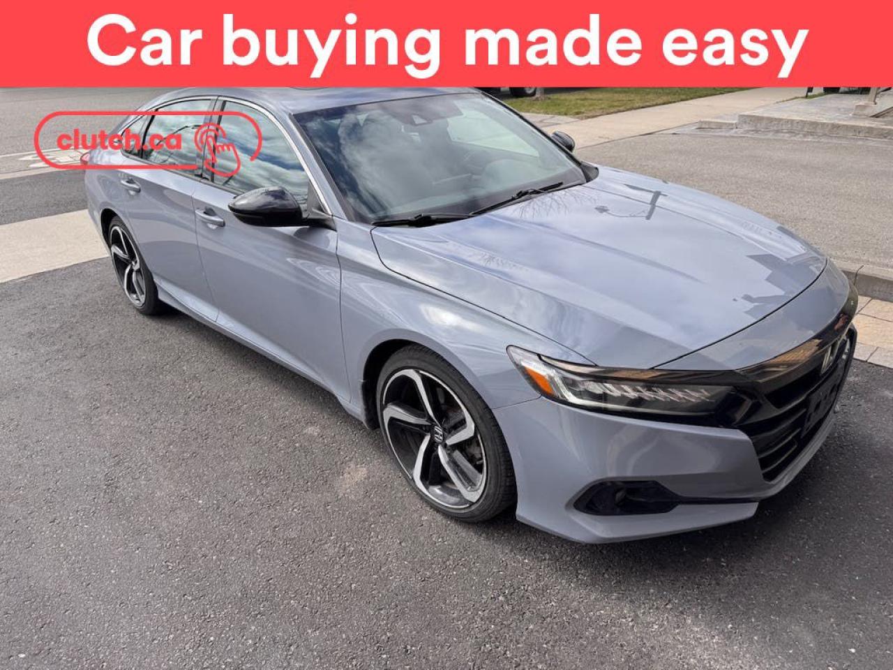 Used 2022 Honda Accord Sport w/ Apple CarPlay & Android Auto, Rearview Cam, Sunroof for sale in Toronto, ON