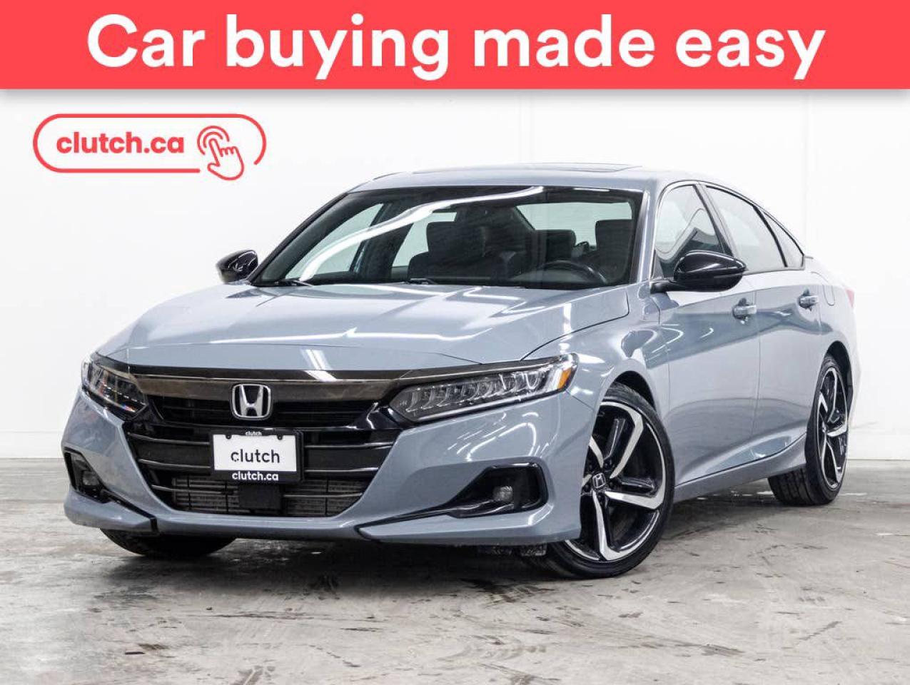 Used 2022 Honda Accord Sport w/ Apple CarPlay & Android Auto, Rearview Cam, Sunroof for sale in Toronto, ON