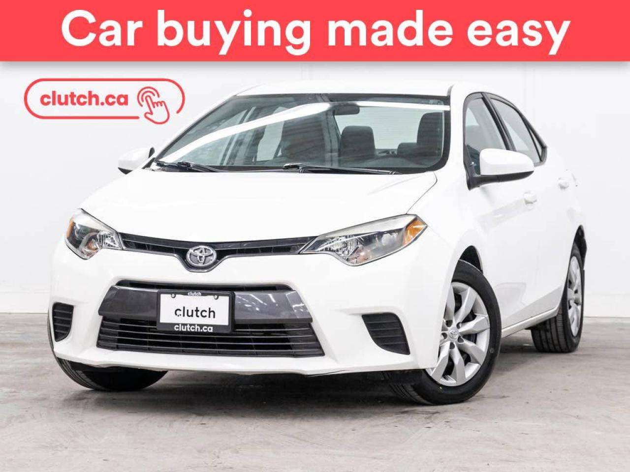 Used 2016 Toyota Corolla LE w/ Rearview Cam, Heated Front Seats, Cruise Control for sale in Toronto, ON