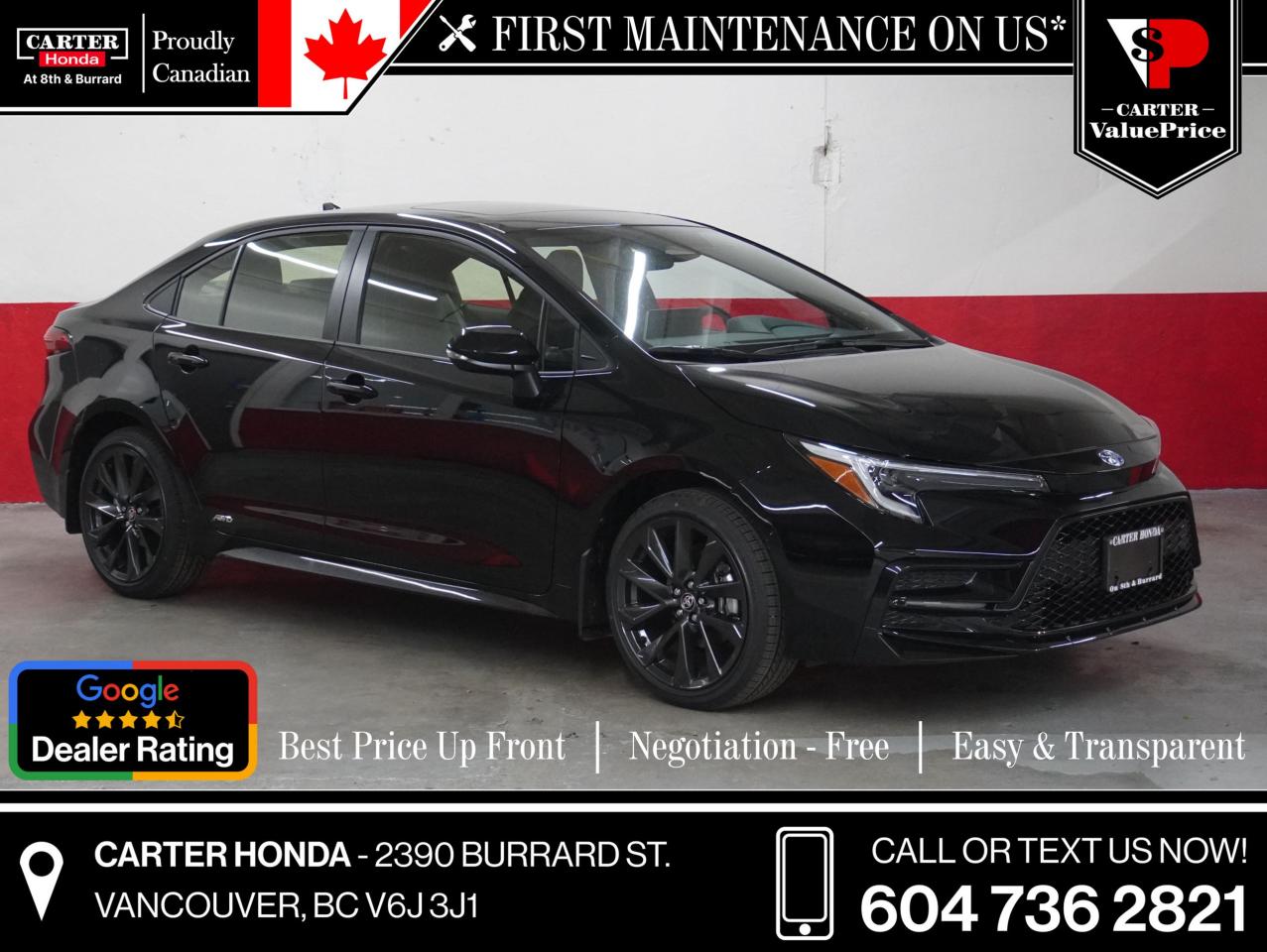 Used 2025 Toyota Corolla Hybrid LE CVT AWD for sale in Vancouver, BC