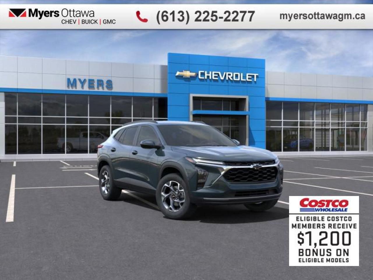 New 2025 Chevrolet Trax LT  TRAX LT, CYPRESS GREY, BLACK EMBLEMS for sale in Ottawa, ON