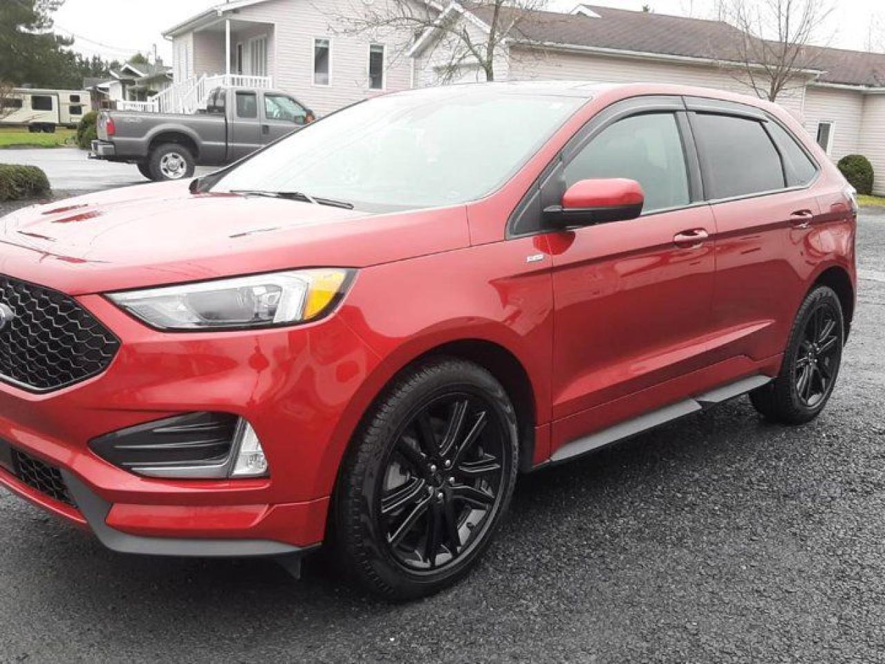 Used 2022 Ford Edge ST Line AWD | Pano Roof | Split Leather + Suede | Navi | Heated Seats + Steering | and More ! for sale in Guelph, ON