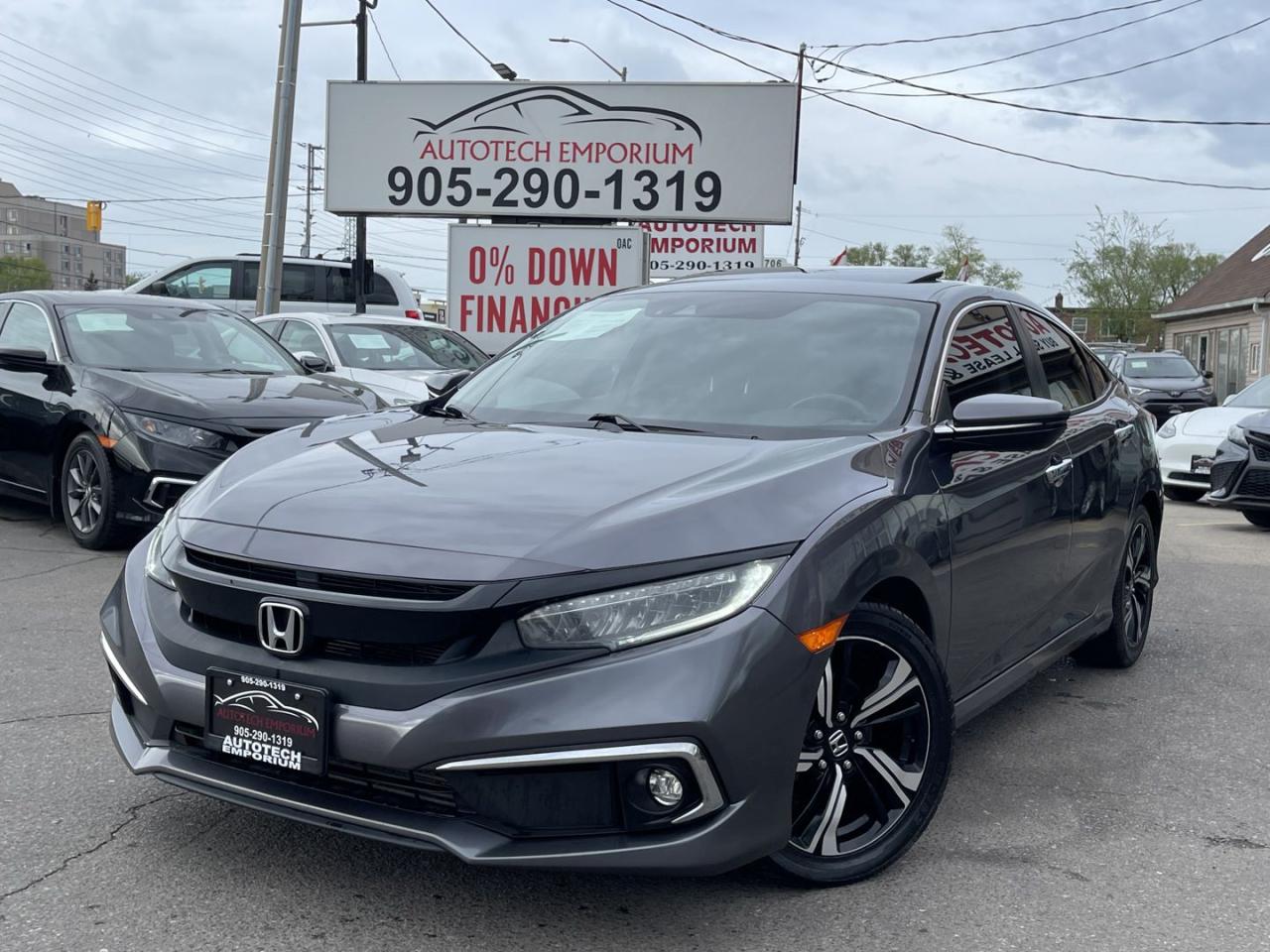 Used 2019 Honda Civic TOURING / Fully Loaded / Leather / Navi / Sunroof / Honda Sensing for sale in Mississauga, ON
