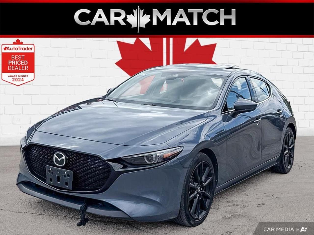 2020 Mazda MAZDA3 GT / i-ACTIV AWD / ROOF / NAV / RED LEATHER