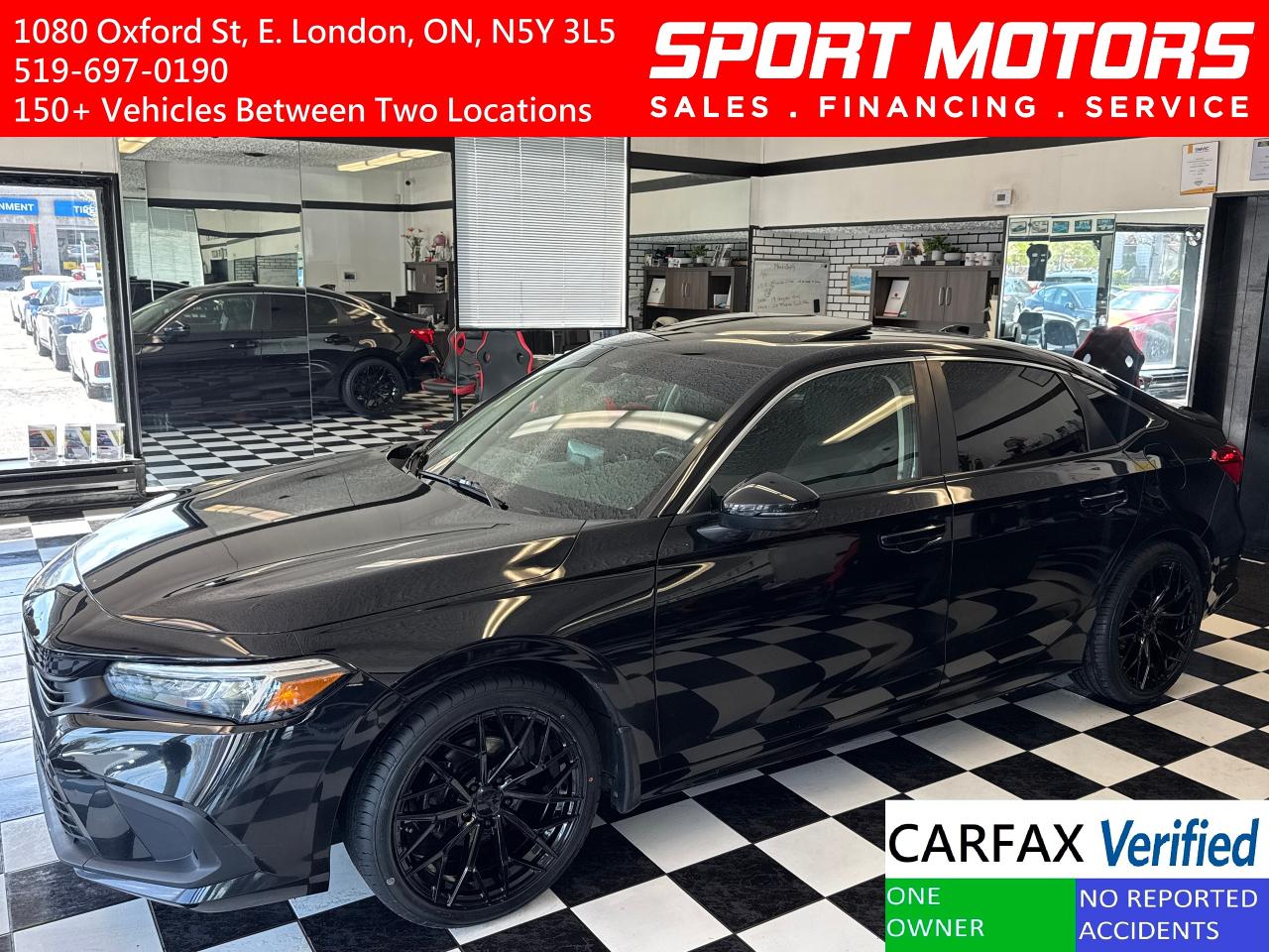 Used 2022 Honda Civic EX+Roof+Camera+ONE OWNER+CLEAN CARFAX for sale in London, ON