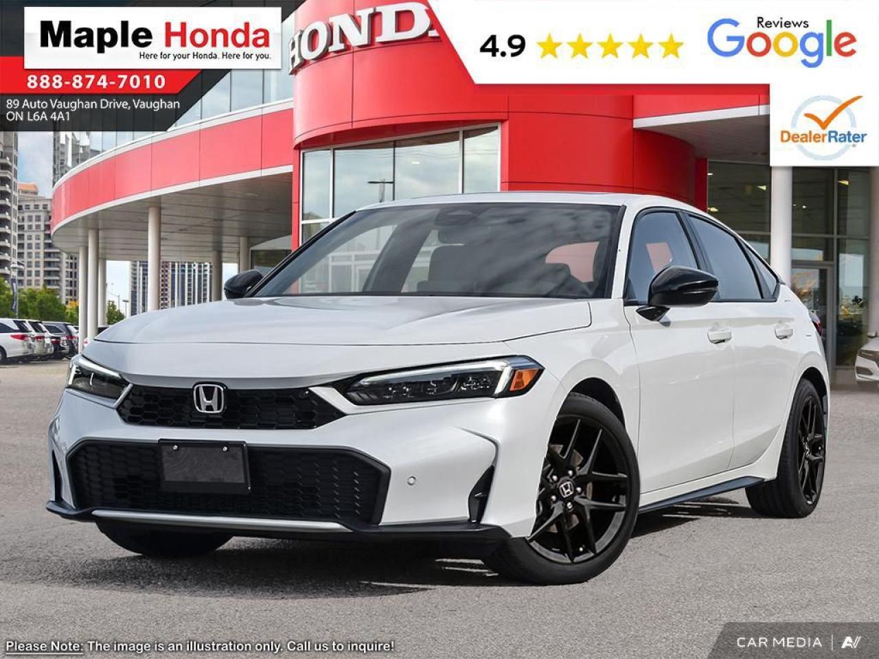 New 2025 Honda Civic Hatchback Hybrid 5DR CIVIC SPORT HYB for sale in Vaughan, ON