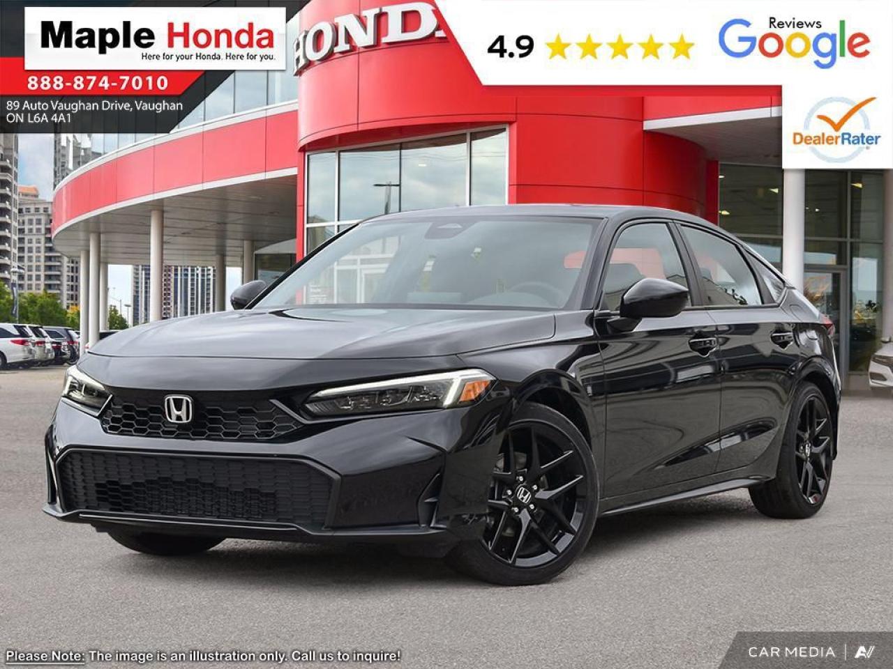 New 2025 Honda Civic Hatchback Hybrid 5DR CIVIC SPORT HYB for sale in Vaughan, ON
