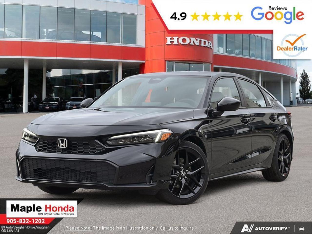 New 2025 Honda Civic Hatchback Hybrid 5DR CIVIC SPORT HYB for sale in Vaughan, ON
