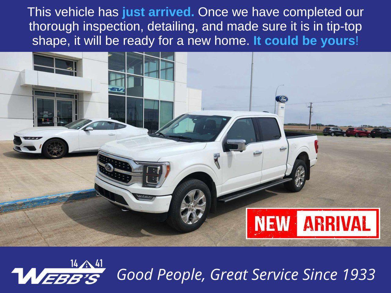 Used 2021 Ford F-150 PLATINUM 4WD SUPERCREW 5.5' BOX for sale in Wainwright, AB