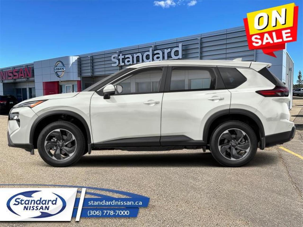 New 2025 Nissan Rogue SV Premium  Prem Pkg, 360 Camera, Moonroof, Power Liftgate, Adaptive Cruise Control, Alloy Wheels, Heated Seats/ Steering Wheel, Remote Star for sale in Swift Current, SK