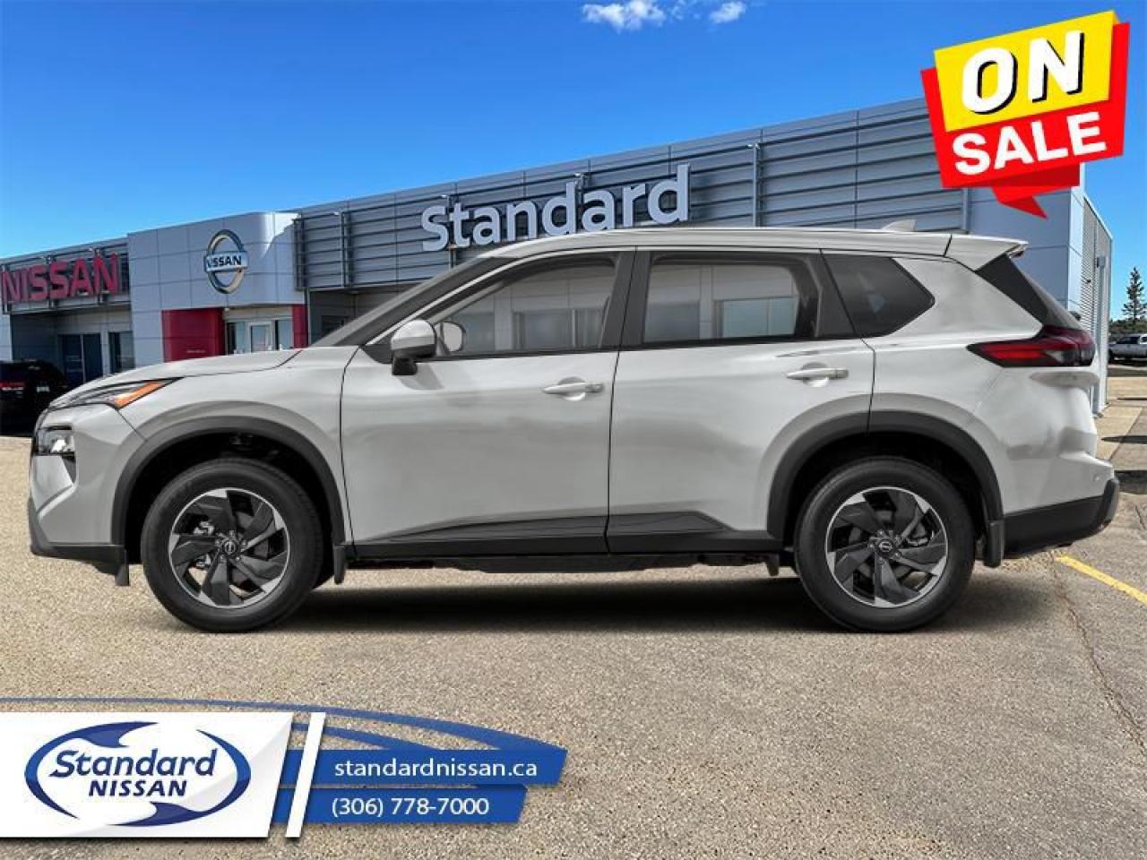 New 2025 Nissan Rogue SV Moonroof  Moonroof,  Power Liftgate,  Adaptive Cruise Control,  Alloy Wheels,  Heated Seats! for sale in Swift Current, SK