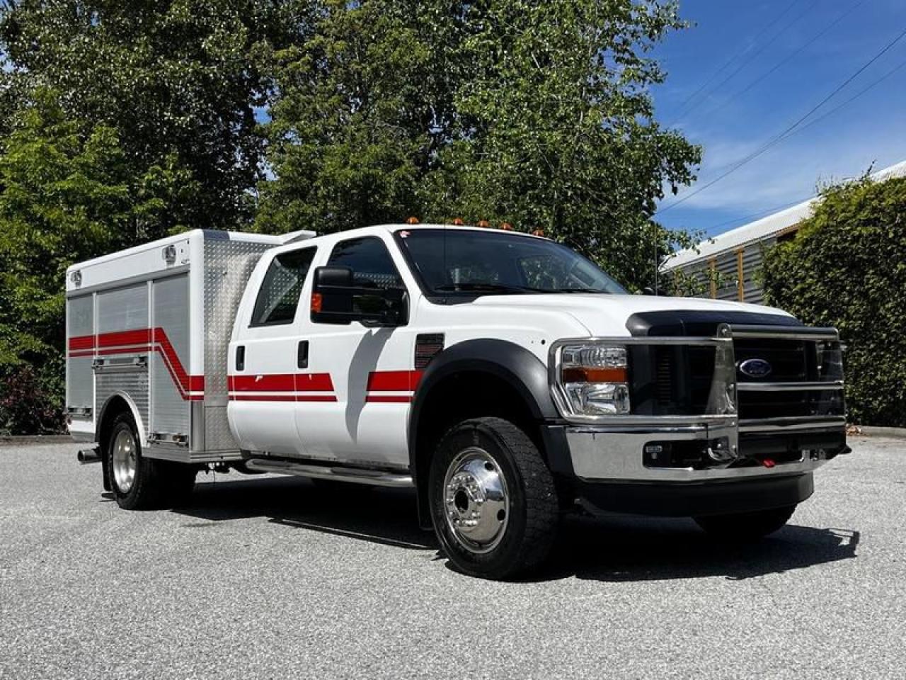 Used 2009 Ford F-550 Crew Cab Super Duty Dually Diesel Ex Fire Service Truck 4WD for sale in Burnaby, BC