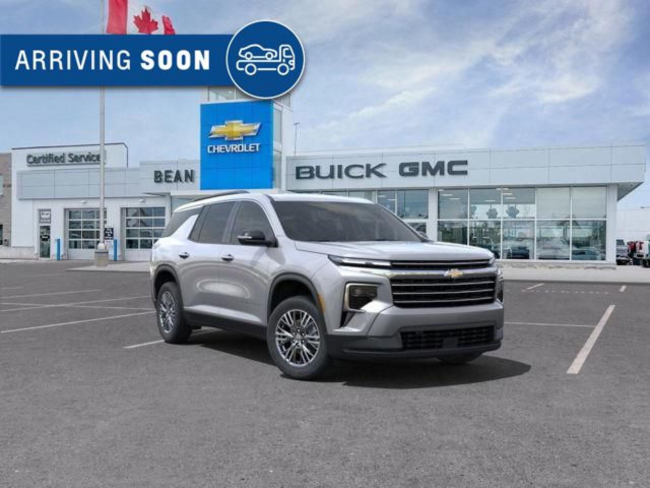 New 2025 Chevrolet Traverse LT 2.5L 4 CYL WITH REMOTE START/ENTRY, SUNROOF, HEATED SEATS, HEATED STEERING WHEEL, POWER LIFTGATE, HD SURROUND VISION, APPLE CARPLAY AND ANDROID AUTO for sale in Carleton Place, ON