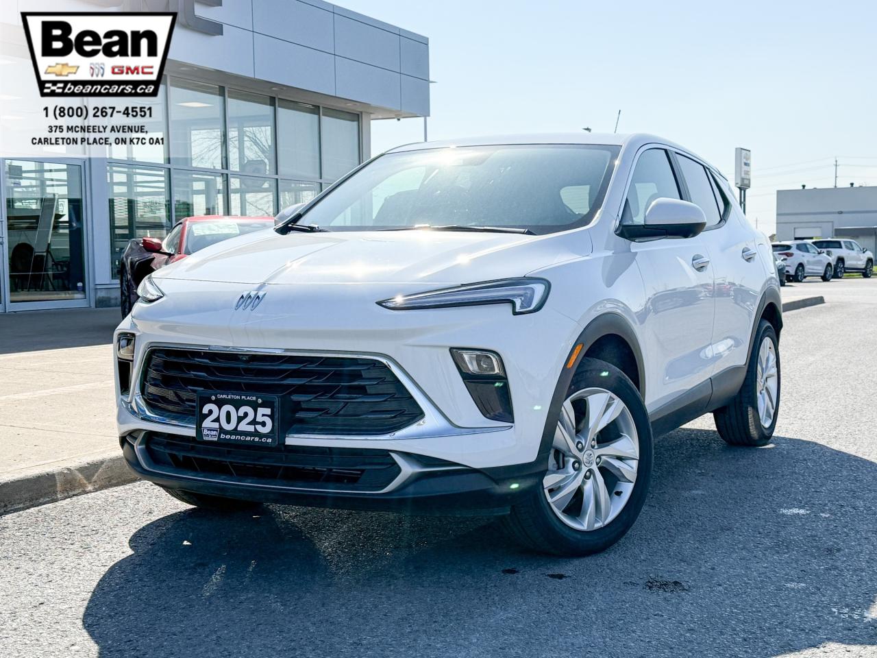 <h2><span style=color:#2ecc71><span style=font-size:18px><strong>Check out this 2025 Buick Encore GX Preferred!</strong></span></span></h2>

<p><span style=font-size:16px>Powered by a 1.3L 3cyl engine with up to 155 hp & up to 174 lb-ft of torque.</span></p>

<p><span style=font-size:16px><strong>Convenience & Comfort: </strong>remote keyless start/entry, heated door mirrors, power door mirrors, heated steering wheel, heated front seats, HD surround vision, power liftgate, 18" bright silver painted aluminum wheels</span></p>

<p><span style=font-size:16px><strong>Entertainment Features: </strong>includes 11" diagonal HD colour touchscreen, 6 speaker audio system, wireless Apple CarPlay & wireless Android Auto compatible, AM/FM stereo.</span></p>

<p><span style=font-size:16px><strong>This SUV comes equipped with the following packages…</strong></span></p>

<p><span style=font-size:16px><strong>Buick Interior Protection Package:</strong> all-weather floor liners, sport pedal kit, integrated cargo liner, replaces factory floor mats.</span></p>

<p><span style=font-size:16px><strong>Advanced Technology Package:</strong> adaptive cruise control, rear park assist, HD surround vision, wireless charging.</span></p>

<h2><span style=color:#2ecc71><span style=font-size:18px><strong>Come test drive this SUV today!</strong></span></span></h2>

<h2><span style=color:#2ecc71><span style=font-size:18px><strong>613-257-2432</strong></span></span></h2>