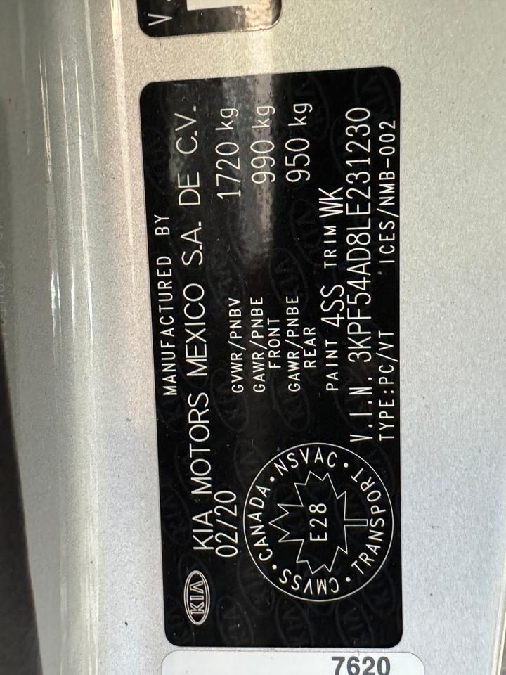 2020 Kia Forte EX Premium+Sunroof+BlindSpot+Lane Keep+RemoteStart Photo