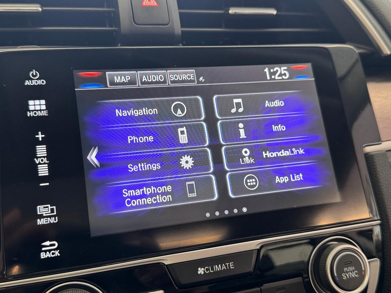 2017 Honda Civic Touring+Adaptive Cruise+Lane Keep+Roof+RemoteStart Photo