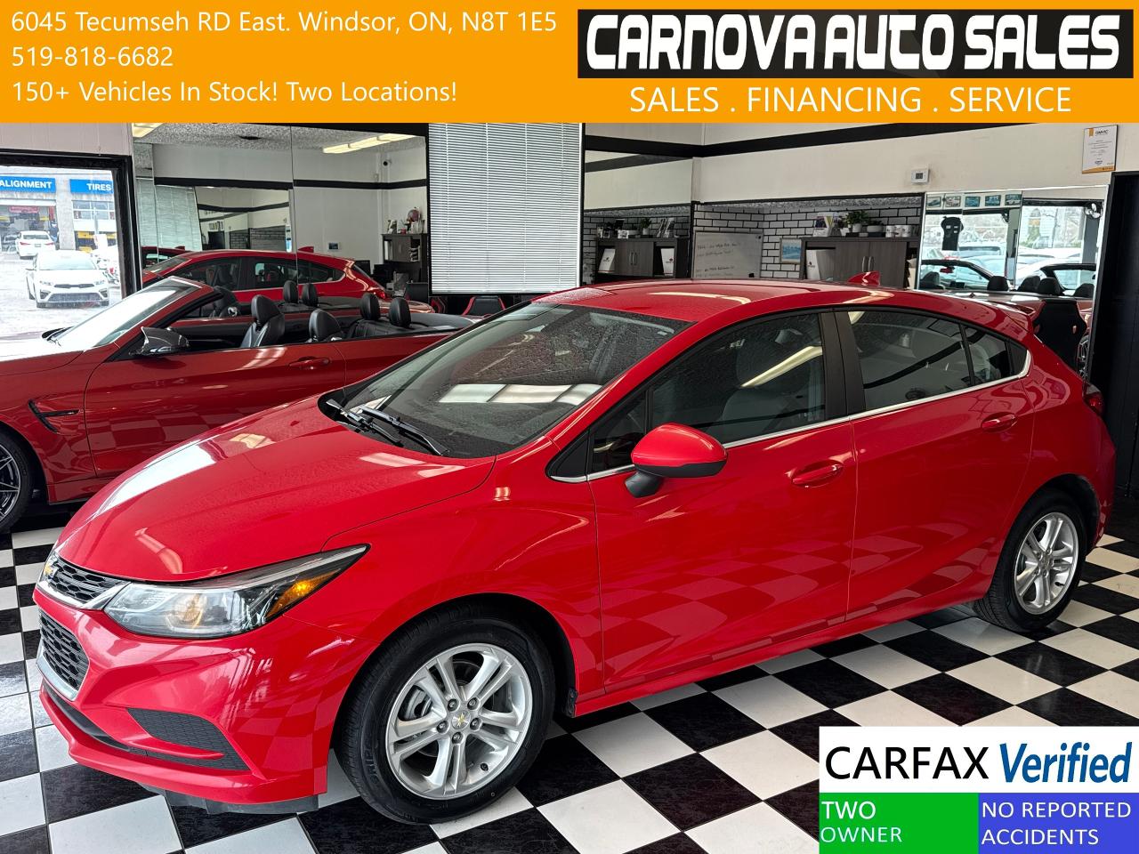 Used 2018 Chevrolet Cruze LT+New Tires+Camera+Remote Start+CLEAN CARFAX for sale in Windsor, ON