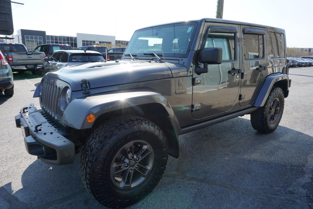 2017 Jeep Wrangler V6 UNLIMITED SAHARA 75th-ANNIVERSARY 4WD CERTIFIED *1 OWNER*FREE ACCIDENT* NAV BLUETOOTH HEATED LEATHER CRUISE ALLOYS - Photo #3
