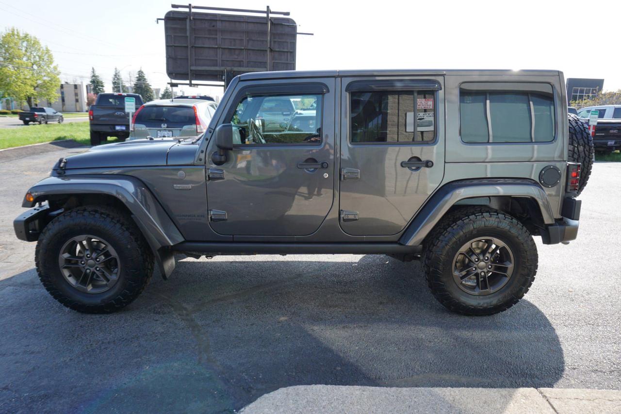 2017 Jeep Wrangler V6 UNLIMITED SAHARA 75th-ANNIVERSARY 4WD CERTIFIED *1 OWNER*FREE ACCIDENT* NAV BLUETOOTH HEATED LEATHER CRUISE ALLOYS - Photo #4