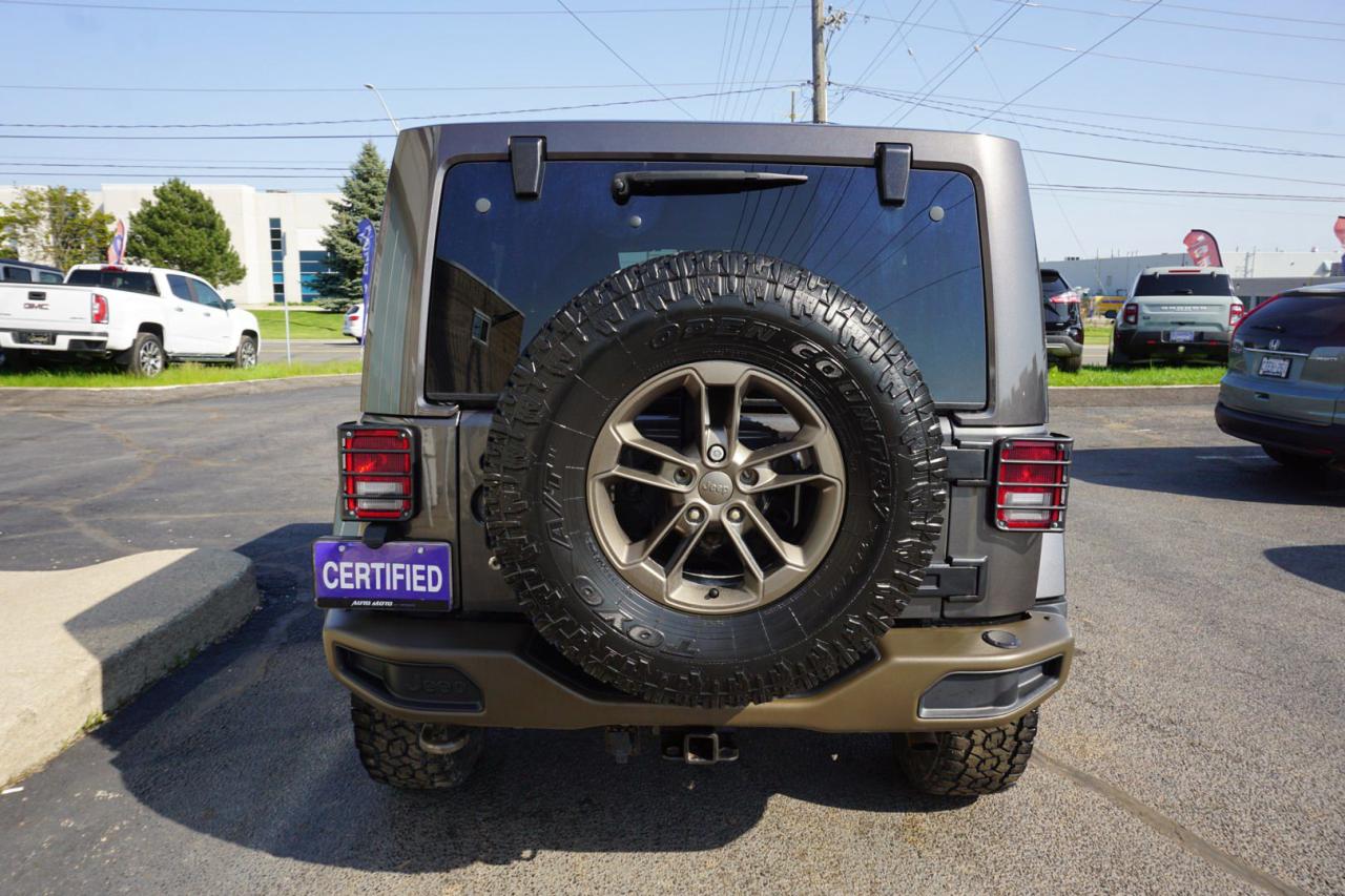 2017 Jeep Wrangler V6 UNLIMITED SAHARA 75th-ANNIVERSARY 4WD CERTIFIED *1 OWNER*FREE ACCIDENT* NAV BLUETOOTH HEATED LEATHER CRUISE ALLOYS - Photo #6