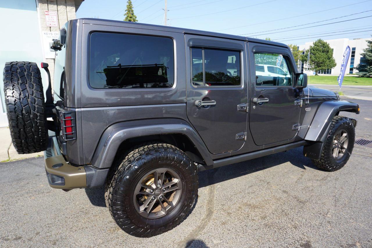 2017 Jeep Wrangler V6 UNLIMITED SAHARA 75th-ANNIVERSARY 4WD CERTIFIED *1 OWNER*FREE ACCIDENT* NAV BLUETOOTH HEATED LEATHER CRUISE ALLOYS - Photo #7