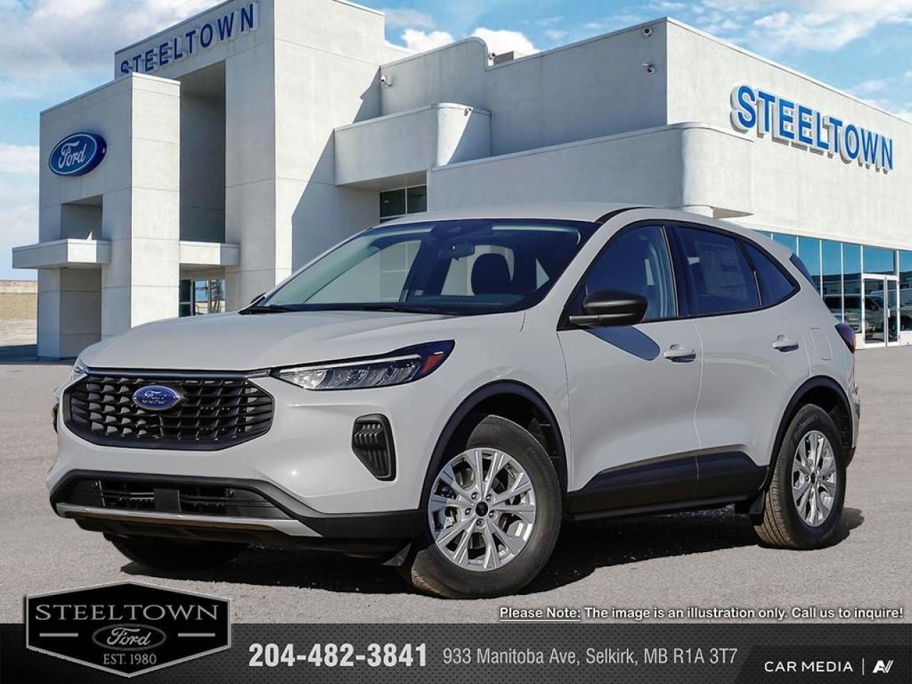 <b>Apple CarPlay,  Android Auto,  Power Liftgate,  Blind Spot Detection,  Lane Keep Assist!</b><br> <br> <br> <br>We value your TIME, we wont waste it or your gas is on us!   We offer extended test drives and if you cant make it out to us we will come straight to you!<br> <br>  This 2025 Ford Escape is engineered to be powerful, comfortable, and of course, stylish. <br> <br>This Ford Escape was built for an active lifestyle and offers plenty of options for you to hit the road in your own individual style. Whether you need a family SUV for soccer practice, a capable adventure vehicle, or both, the versatile Ford Escape has you covered. Built for those who live on the go, the 2025 Ford Escape is made to be unstoppable.<br> <br> This space silver metallic SUV  has an automatic transmission and is powered by a  180HP 1.5L 3 Cylinder Engine.<br> <br> Our Escapes trim level is Active. Immensely practical and stylish, this Ford Escape Active packs amazing standard features such as a power-operated liftgate for rear cargo access, LED headlights with automatic high beams, an 8-inch infotainment screen powered by SYNC 4 with wireless Apple CarPlay and Android Auto, FordPass Connect with 4G mobile internet hotspot access, and proximity keyless entry with push button start. Road safety features include blind spot detection, pre-collision assist with automatic emergency braking and a back-up camera, lane keeping assist, lane departure warning, and front and rear collision mitigation. Additional features include dual-zone climate control, front and rear cupholders, smart device remote engine start, and even more. This vehicle has been upgraded with the following features: Apple Carplay,  Android Auto,  Power Liftgate,  Blind Spot Detection,  Lane Keep Assist,  Lane Departure Warning,  Forward Collision Alert. <br><br> View the original window sticker for this vehicle with this url <b><a href=http://www.windowsticker.forddirect.com/windowsticker.pdf?vin=1FMCU9GN5SUB09827 target=_blank>http://www.windowsticker.forddirect.com/windowsticker.pdf?vin=1FMCU9GN5SUB09827</a></b>.<br> <br>To apply right now for financing use this link : <a href=http://www.steeltownford.com/?https://CreditOnline.dealertrack.ca/Web/Default.aspx?Token=bf62ebad-31a4-49e3-93be-9b163c26b54c&La target=_blank>http://www.steeltownford.com/?https://CreditOnline.dealertrack.ca/Web/Default.aspx?Token=bf62ebad-31a4-49e3-93be-9b163c26b54c&La</a><br><br> <br/>    0% financing for 60 months. 1.99% financing for 84 months.  Incentives expire 2025-06-30.  See dealer for details. <br> <br>Family owned and operated in Selkirk for 35 Years.  <br>Steeltown Ford is located just 20 minutes North of the Perimeter Hwy, with an onsite banking center that offers free consultations. <br>Ask about our special dealer rates available through all major banks and credit unions.<br>Dealer retains all rebates, plus taxes, govt fees and Steeltown Protect Plus.<br>Steeltown Ford Protect Plus includes:<br>- Life Time Tire Warranty <br>Dealer Permit # 1039<br><br><br> Come by and check out our fleet of 110+ used cars and trucks and 170+ new cars and trucks for sale in Selkirk.  o~o