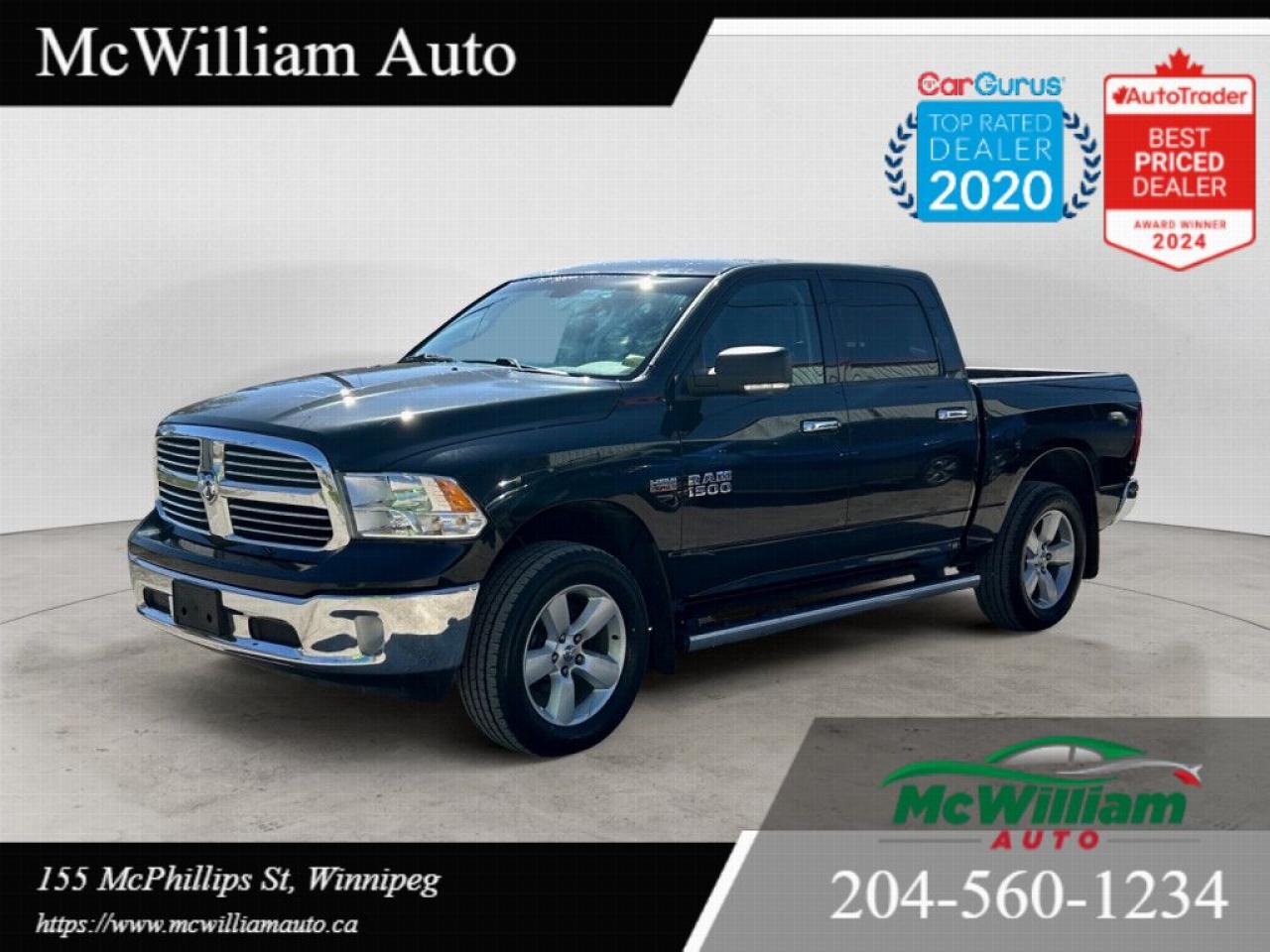 Used 2016 RAM 1500 SLT Crew Cab |TOW PKG|126 LITRE FUEL TANK|HTD SEATS & STEERING WHEEL| for sale in Winnipeg, MB