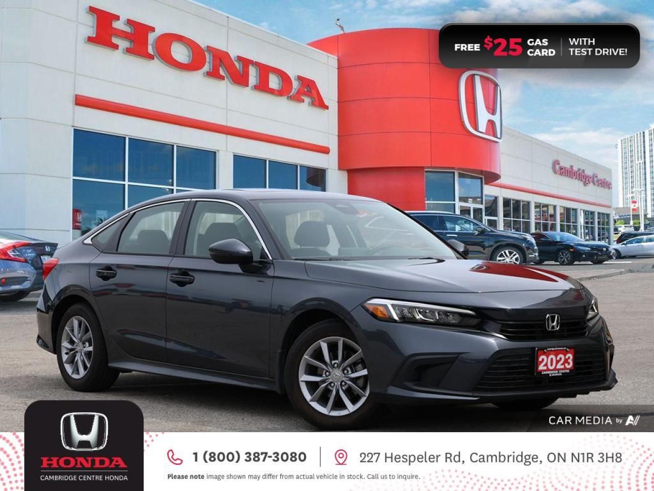 Used 2023 Honda Civic EX HONDA SENSING TECHNOLOGIES | REARVIEW CAMERA | APPLE CARPLAY™/ANDROID AUTO™ for sale in Cambridge, ON