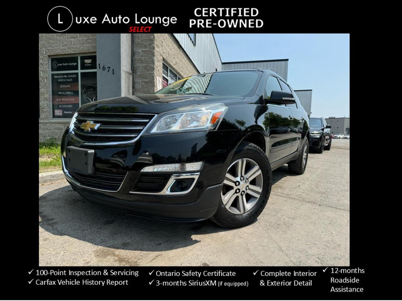 2017 Chevrolet Traverse LT AWD, LEATHER, BOSE, NAVIGATION, SUNROOF!!!!